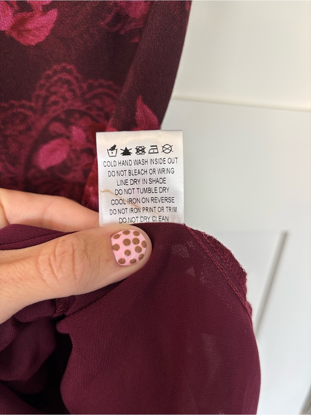 NWT Princess Polly Vivre Mini Dress Burgundy Paisley Floral Women’s Size US 2 - Picture 11 of 11